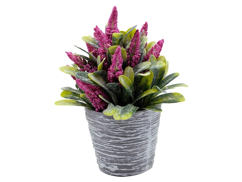 Sztuczna roślina w doniczce 18 cm różowa