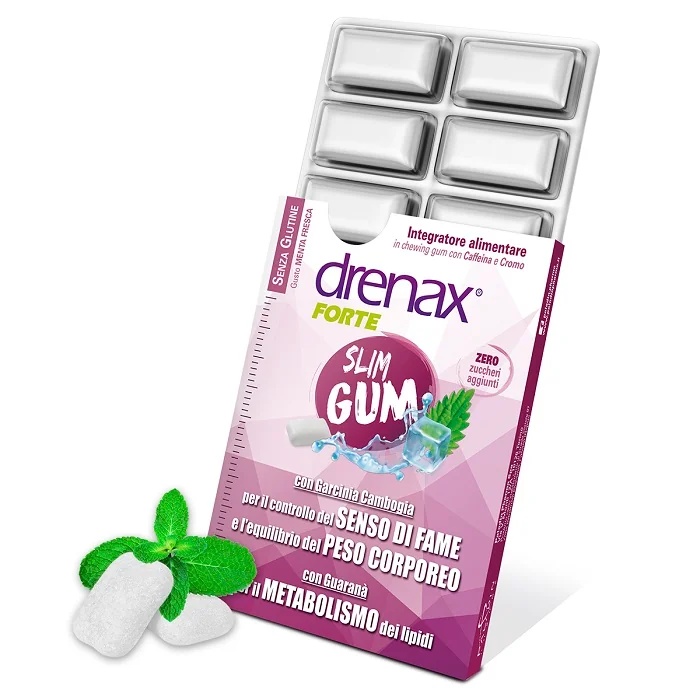 DRENAX Drenax Forte Slim voedingssupplement voor gewichtsverlies 9 kauwgomsoorten voor gewichtsverlies