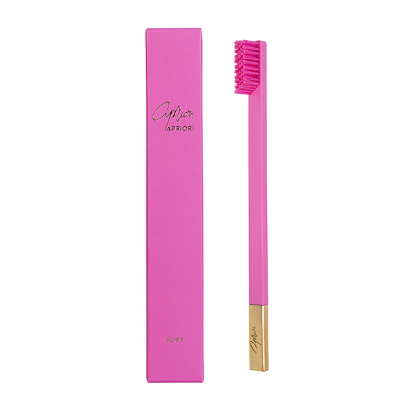 APRIORI Bubblegum růžovo-zlatý měkký zubní kartáček