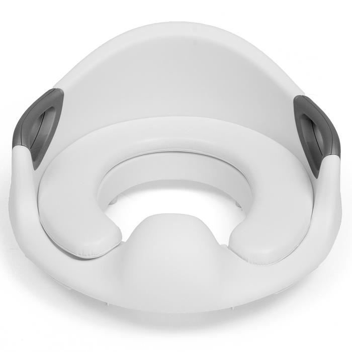 TEMPSA Toilet Seat Reducer - Extra Comfort with Backrest - Child - Grey