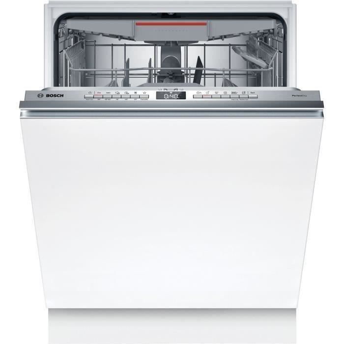 Fully integrated BOSCH SMH6YCX02E SER6 dishwasher - 14 place settings - 44 dB - Class A - sliding door - cutlery drawer