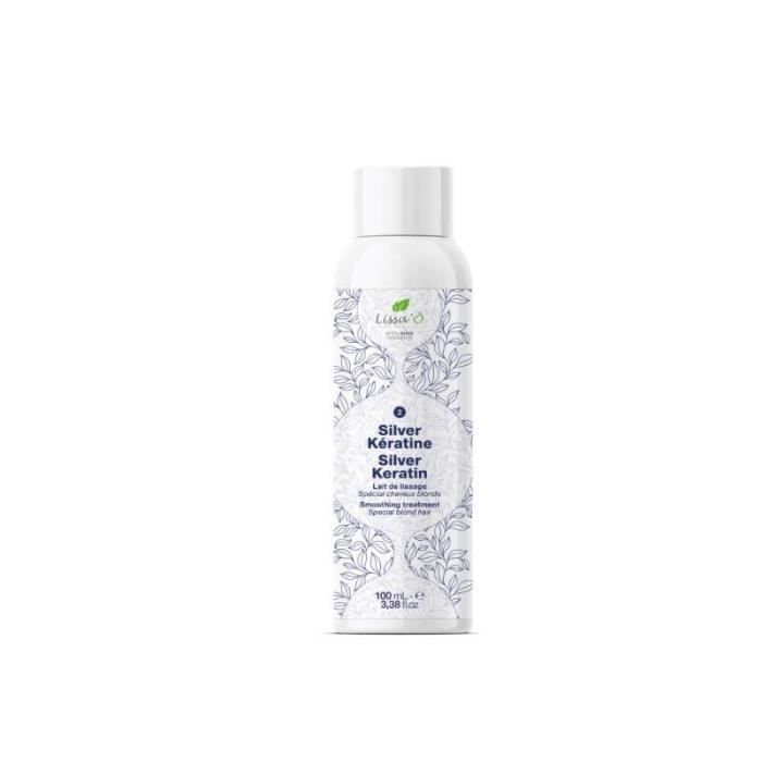 Lissa'Ô Natura Keratin – Lissa'Ô Silver Brazilian Smoothing Kit für blondiertes, gesträhntes oder weißes Haar, 3 x 100 ml