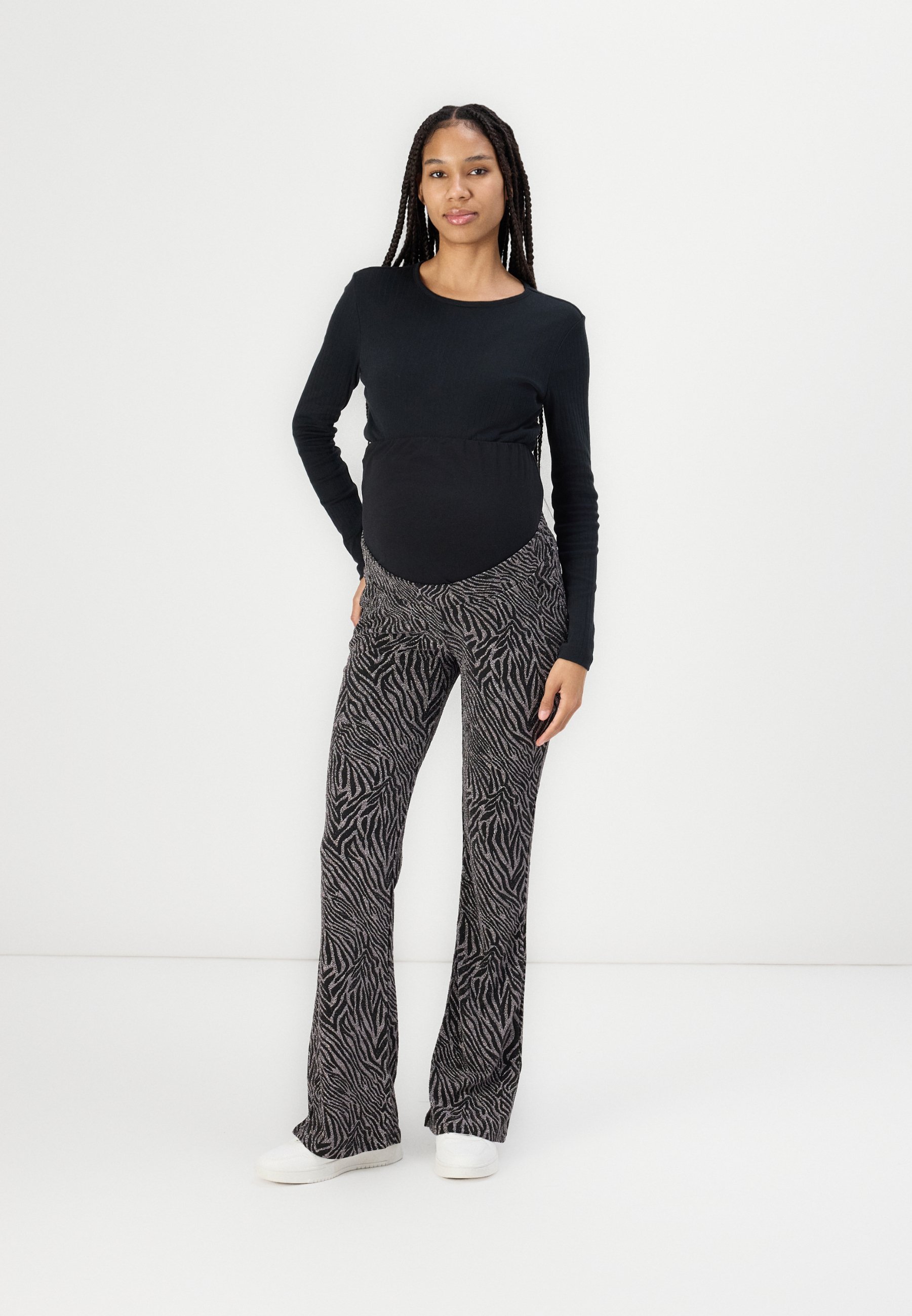 Pantaloni Only MATERNITY Olmshiny Glitter - Pantaloni - neri