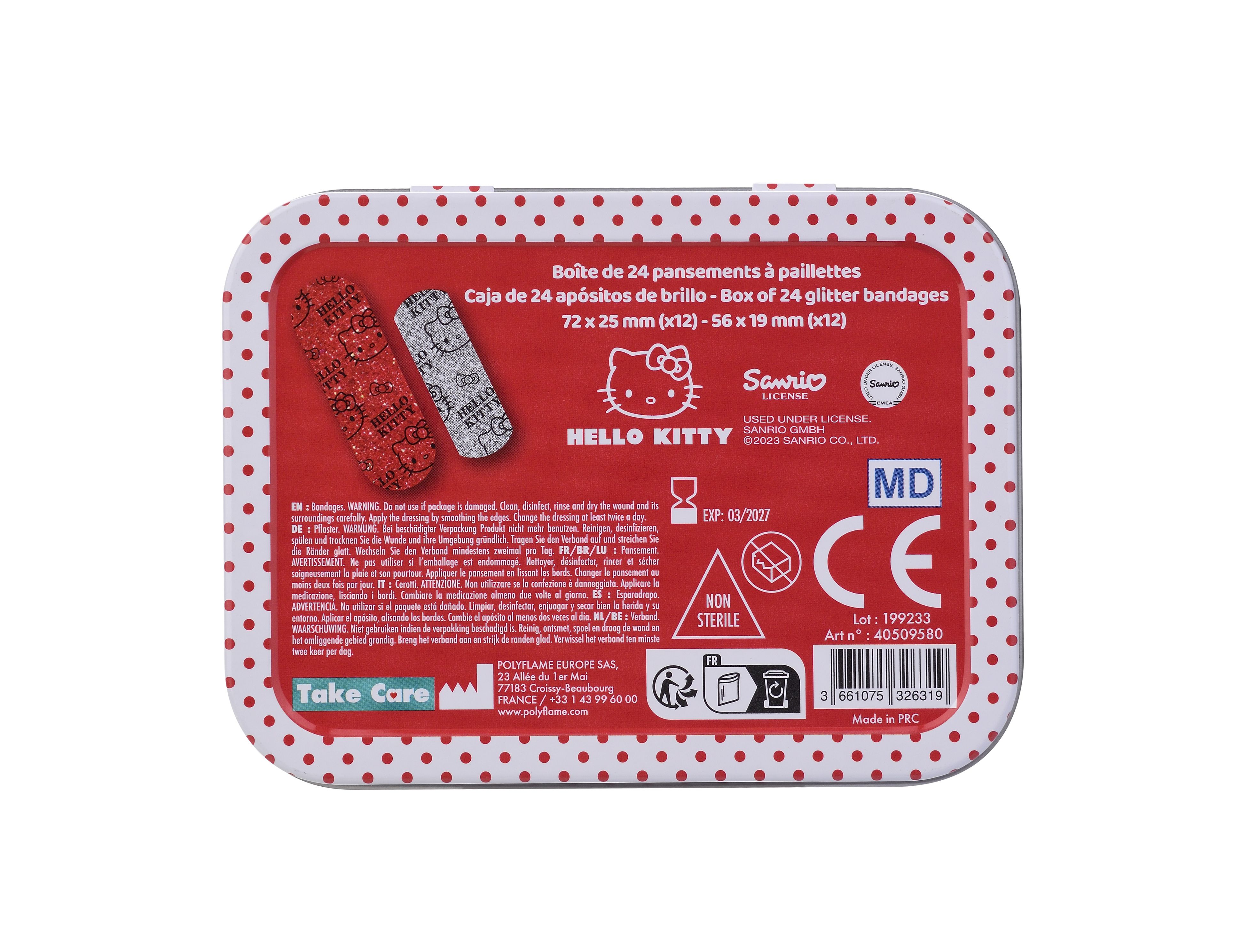 Kutija za odijevanje Hello Kitty s glitterom za djecu Pokloni za djecu