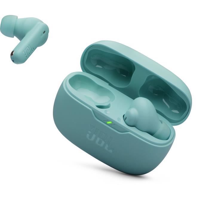 Wireless Noise Cancelling Headphones - JBL - Wave Beam 2 - Blue