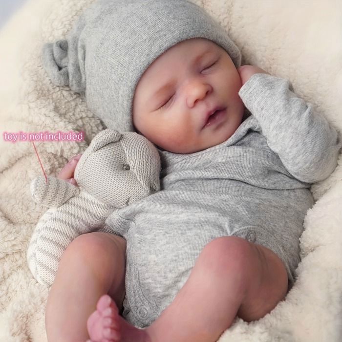 Realistische Rebornpop - 40 cm - Zacht stoffen lijfje - Cadeau voor kinderen