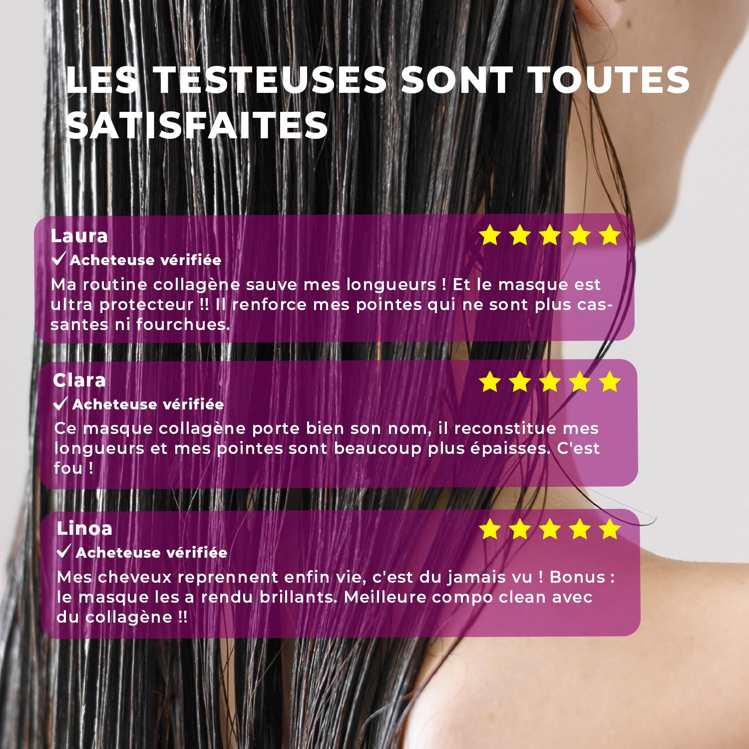 Energie Fruit masque 2 en 1 collagen repair sans silicone - cheveux tres abimes - collagene vegetal & vitamine b