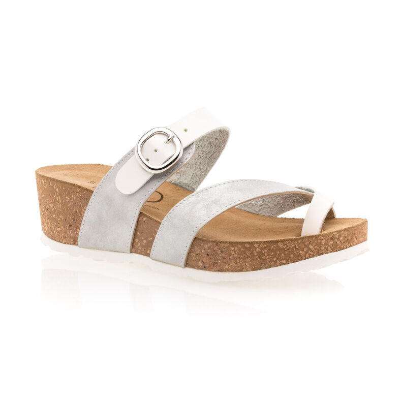 Sandalias blancas para mujer / Zapatos de punta abierta