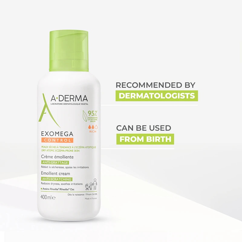 A-Derma Exomega Control emolientna krema za telo za suho in atopično kožo