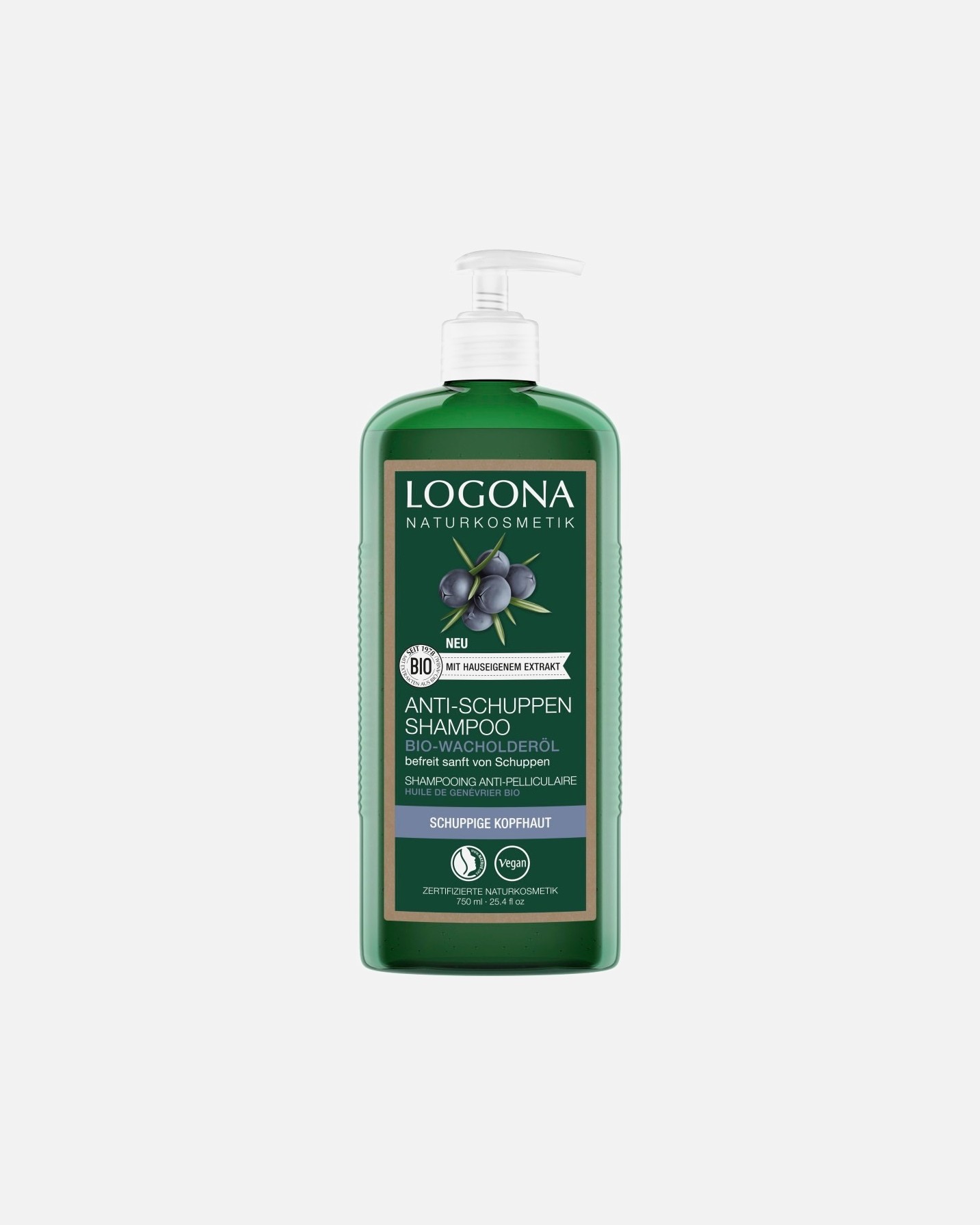 Logona Anti-Dandruff Care šampon protiv peruti s organskim bobicama borovice – 750 ml