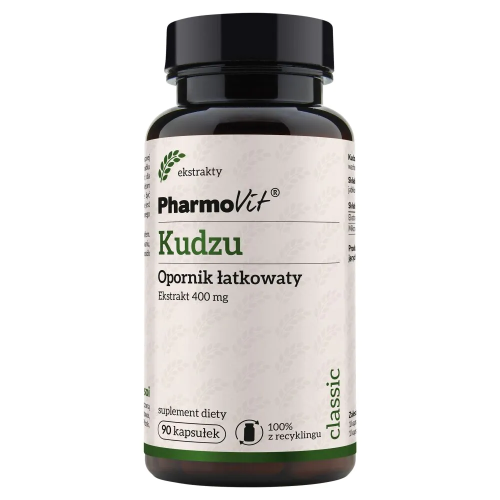 PharmoVit Classic Kudzu Opornik łatkowaty Ekstrakt 400 mg Kapsułki