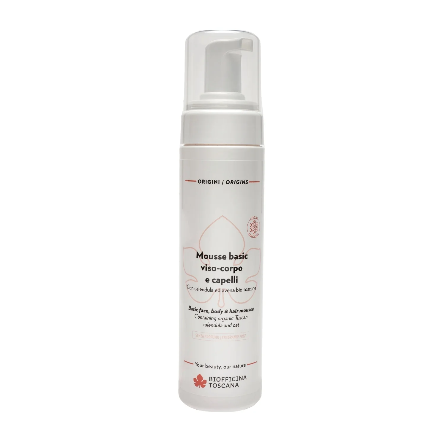 Origini Mousse basic viso corpo e capelli - Bagno e Doccia, Mousse detergente viso