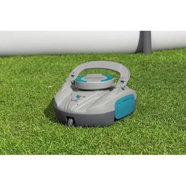 Kit de piscina tubular elevada BESTWAY - Steel Pro MAX™ - 427 x 250 x 100 cm - Ovalada + Robot Quartz