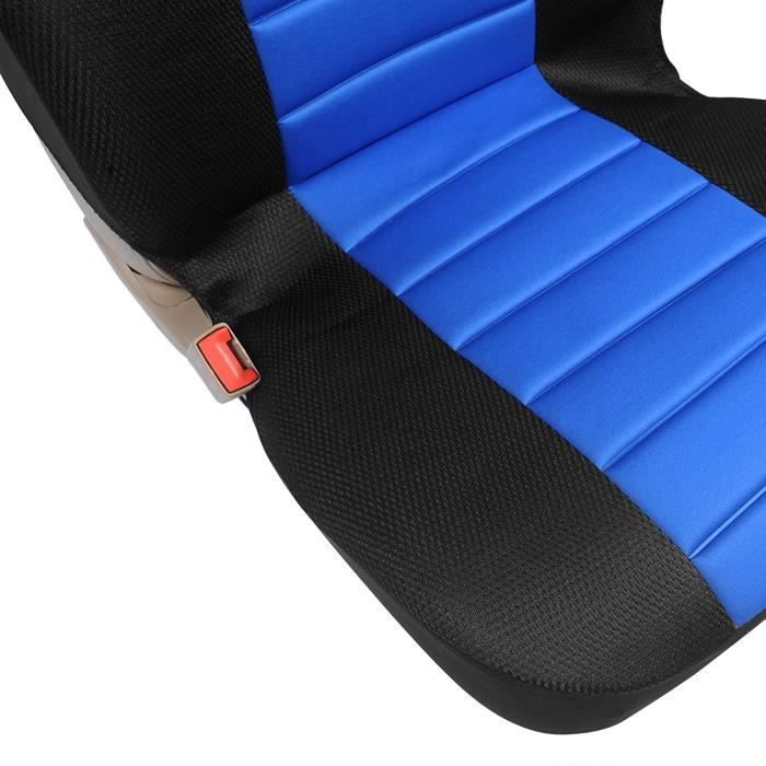 Funda universal para asientos de coche WOLTU para 2 plazas, color negro y azul.