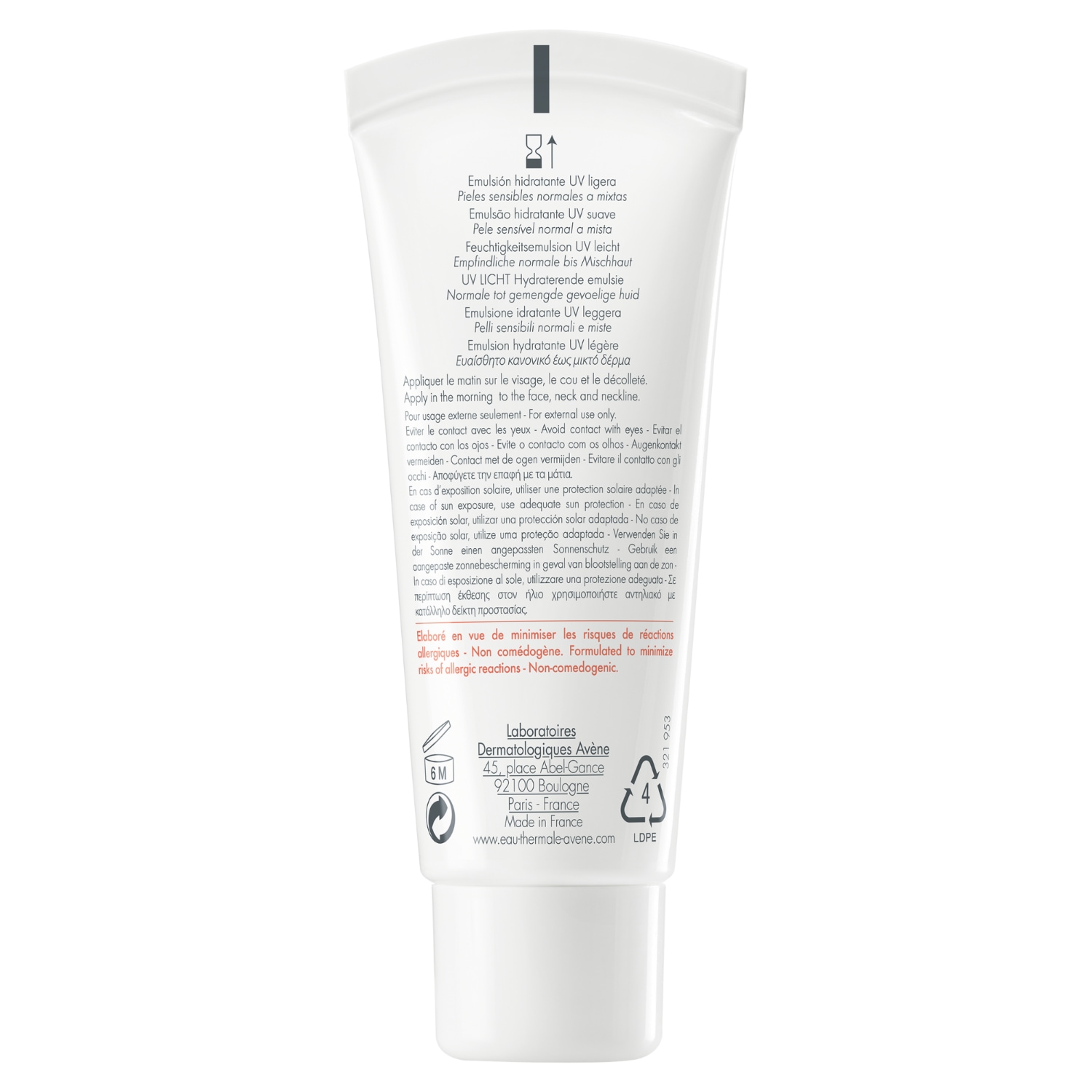 Avène Hydrance UV Light Gesichtsemulsion - 40 ml