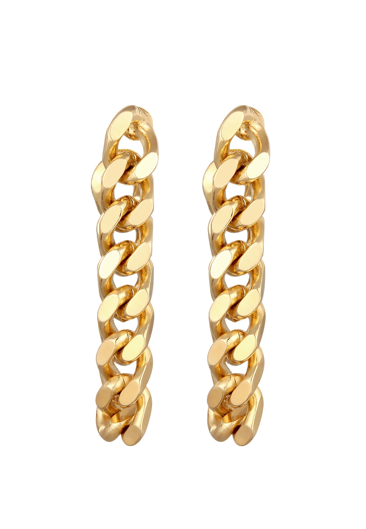 Elli Femmes Pendentif d'oreilles Tendance Couleur Or