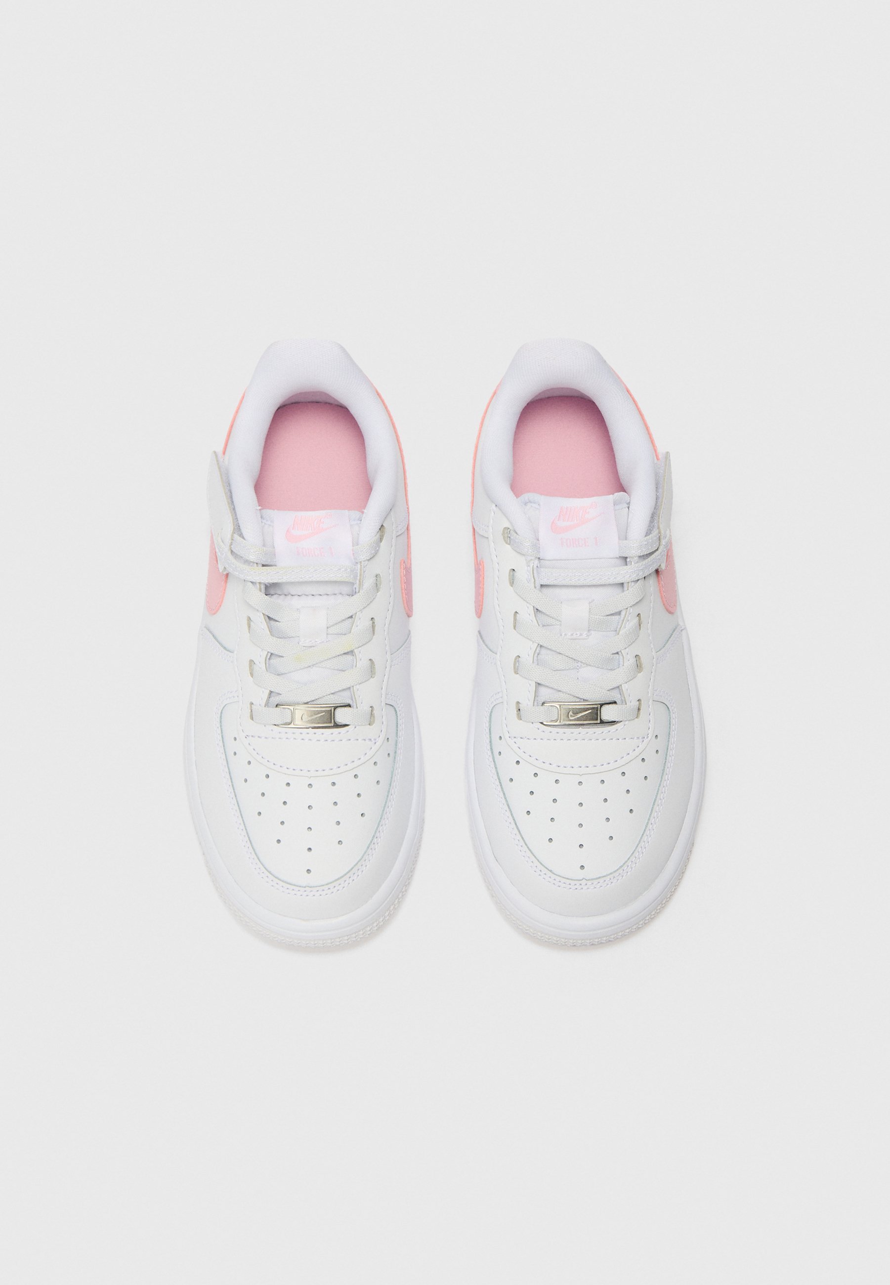 Nike Sportswear FORCE 1 UNISEX - Sneaker - weiß/mittelrosa/weiß