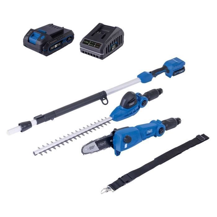 Scheppach C-PHTS410-X 2-in-1 Akku-Multifunktionswerkzeug – Set S – 20V 2,0Ah IXES Akku + Ladegerät