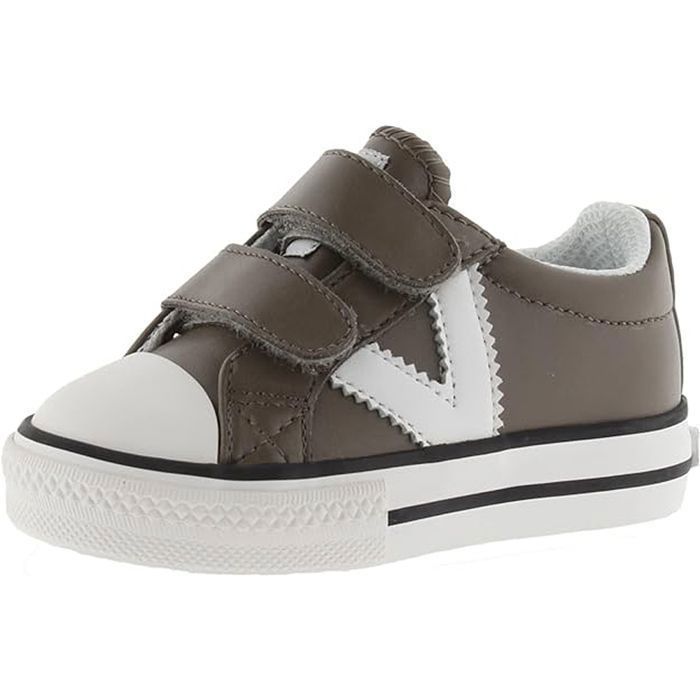Victoria Basket enfant 126956 marron - lacets - semelle intérieure gomme - fabriqué en Espagne