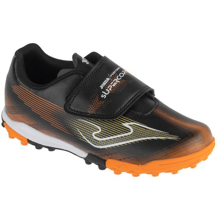 chaussures de foot turf pour un garçon - Noir - Joma Super Copa Jr 26 SUJS TF