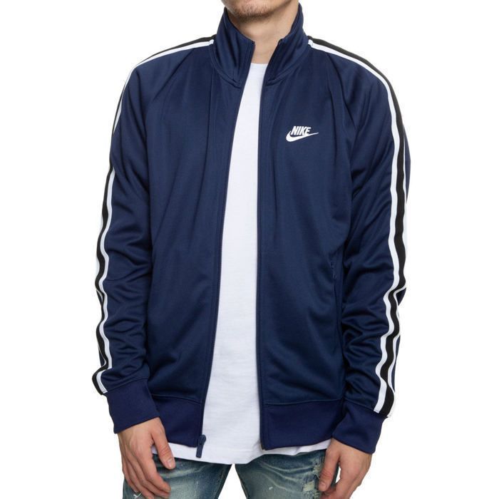 Nike TRIBUTE Track Jacket - Men's - Long Sleeves - Blue - Multisport