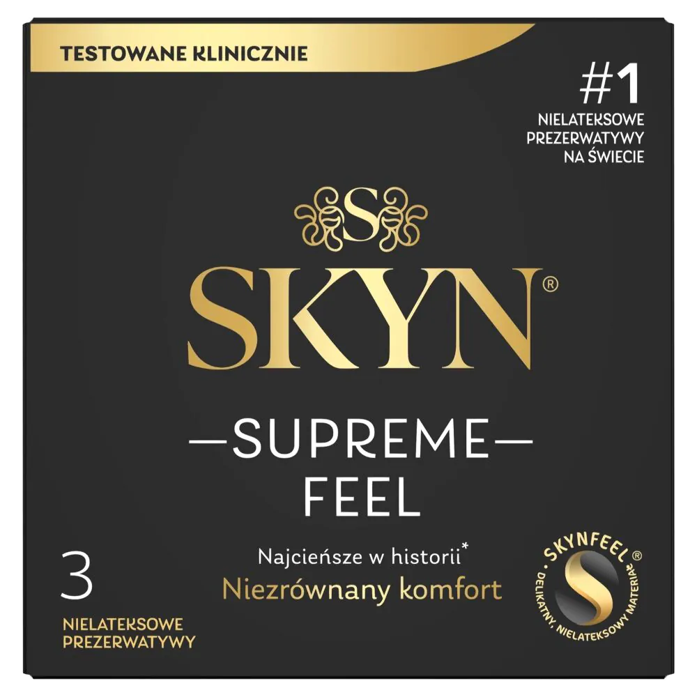 Skyn Supreme Feel Prezerwatywy, 3 Sztuki