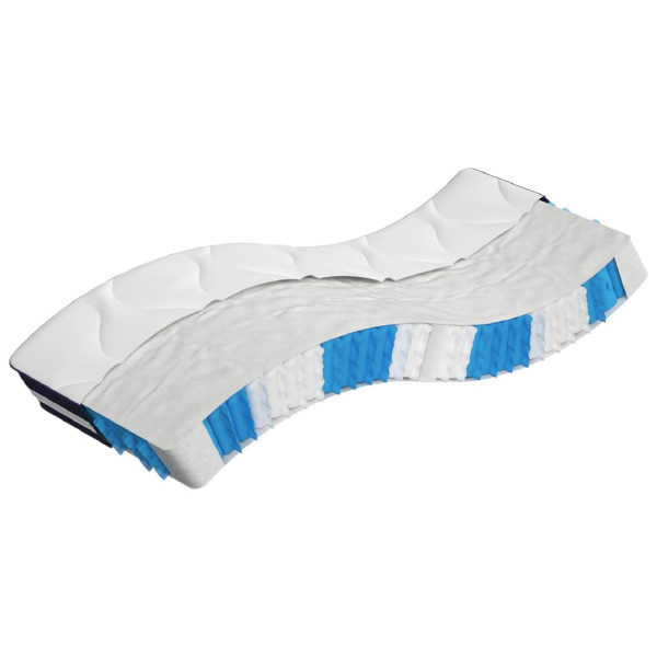 VidaXL materac kieszeniowy Biały 70 x 200 cm Pianka