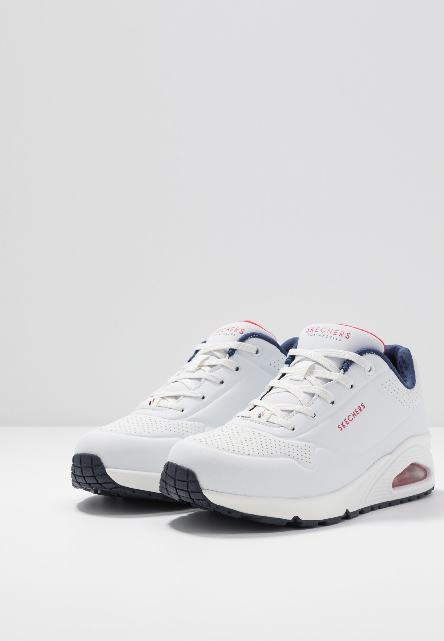 Skechers Sport UNO - Sneakers - wit/marineblauw/rood