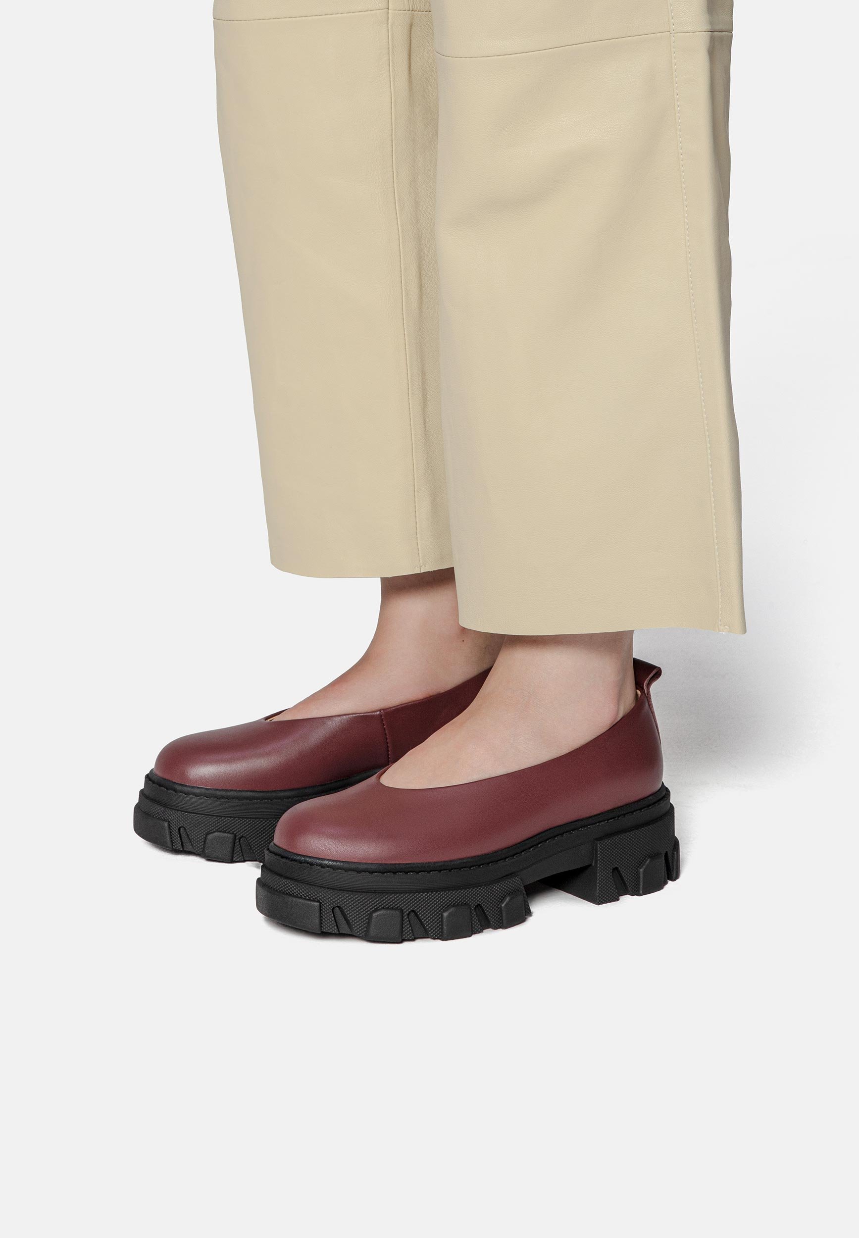 L37 STRAIGHT UP - Slip-ons - bordeaux