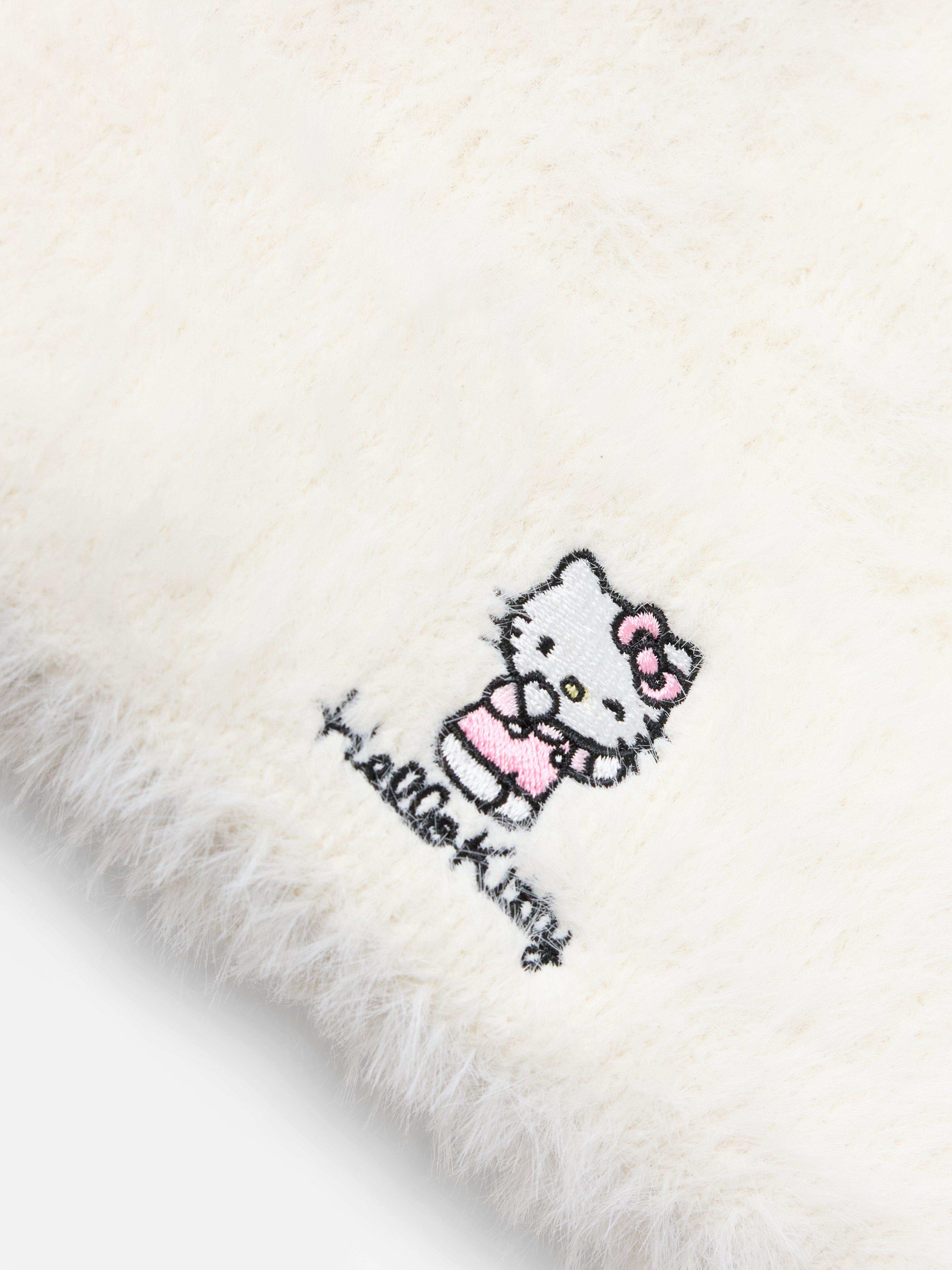 Pletena kapa Hello Kitty Off White