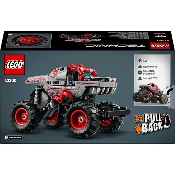 LEGO Technic 42200 Monster Jam ThunderROARus naťahovací mechanizmus