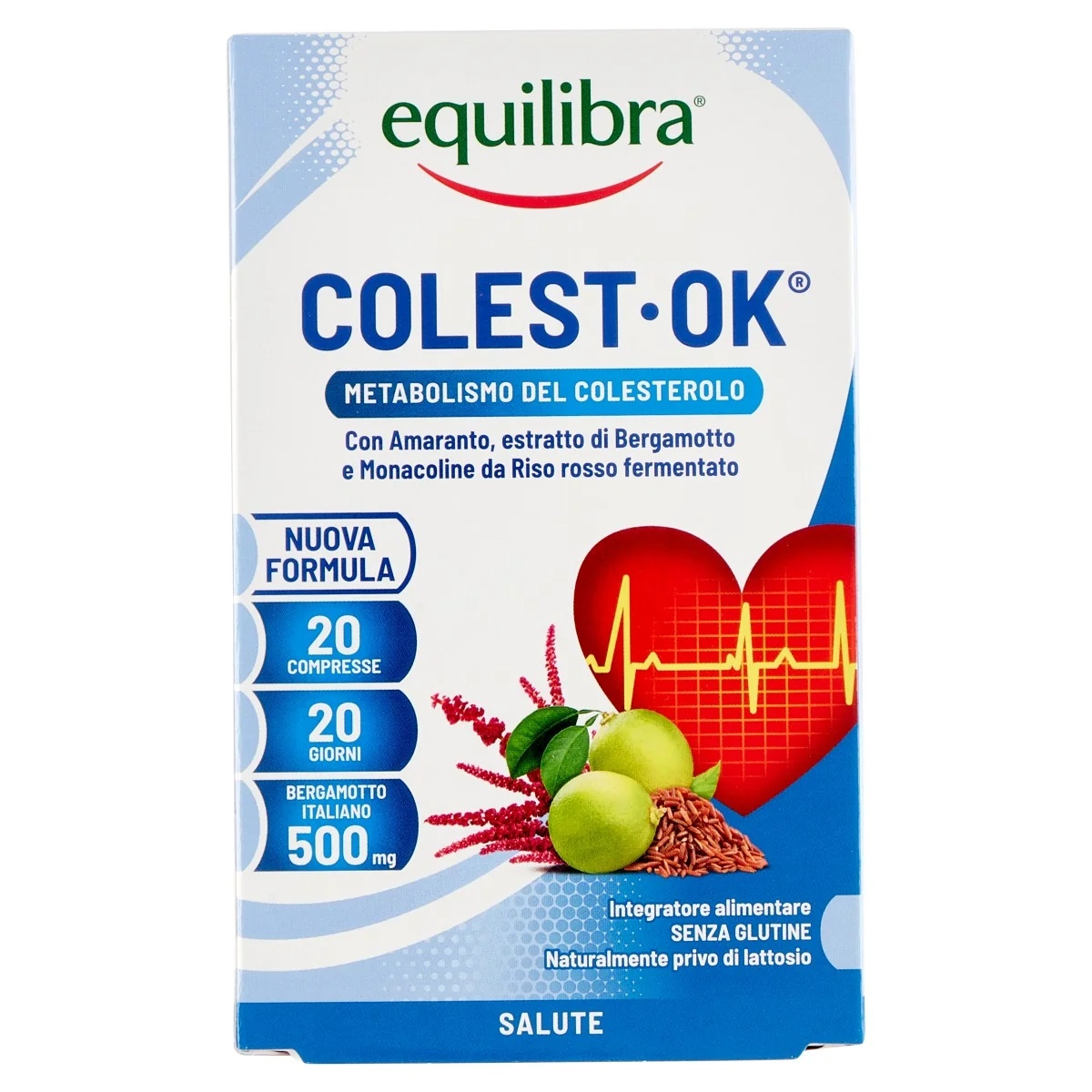 EQUILIBRA Equilibra Colest Ok 20 tabletten Voedingssupplement met cholesterolgehalte