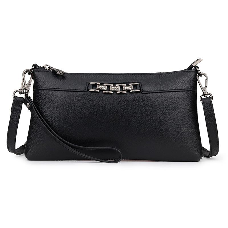Sacs bandoulière en cuir véritable pour femmes, sacs à bandoulière en cuir de vachette de haute qualité pour femmes, sacs à main décontractés à fermeture éclair, Bolsas Feminina