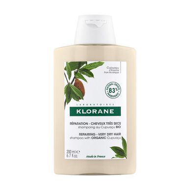 Klorane Cupuaçu Repairing Very Dry Hair Shampoo. Ekologiskt Cupuaçu-schampo reparerar mycket torrt hår.