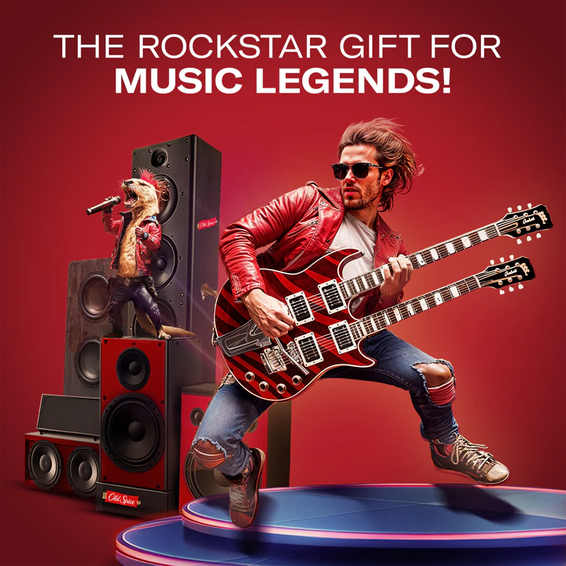Kit de presente Old Spice Epic Legend Rockstar para homens