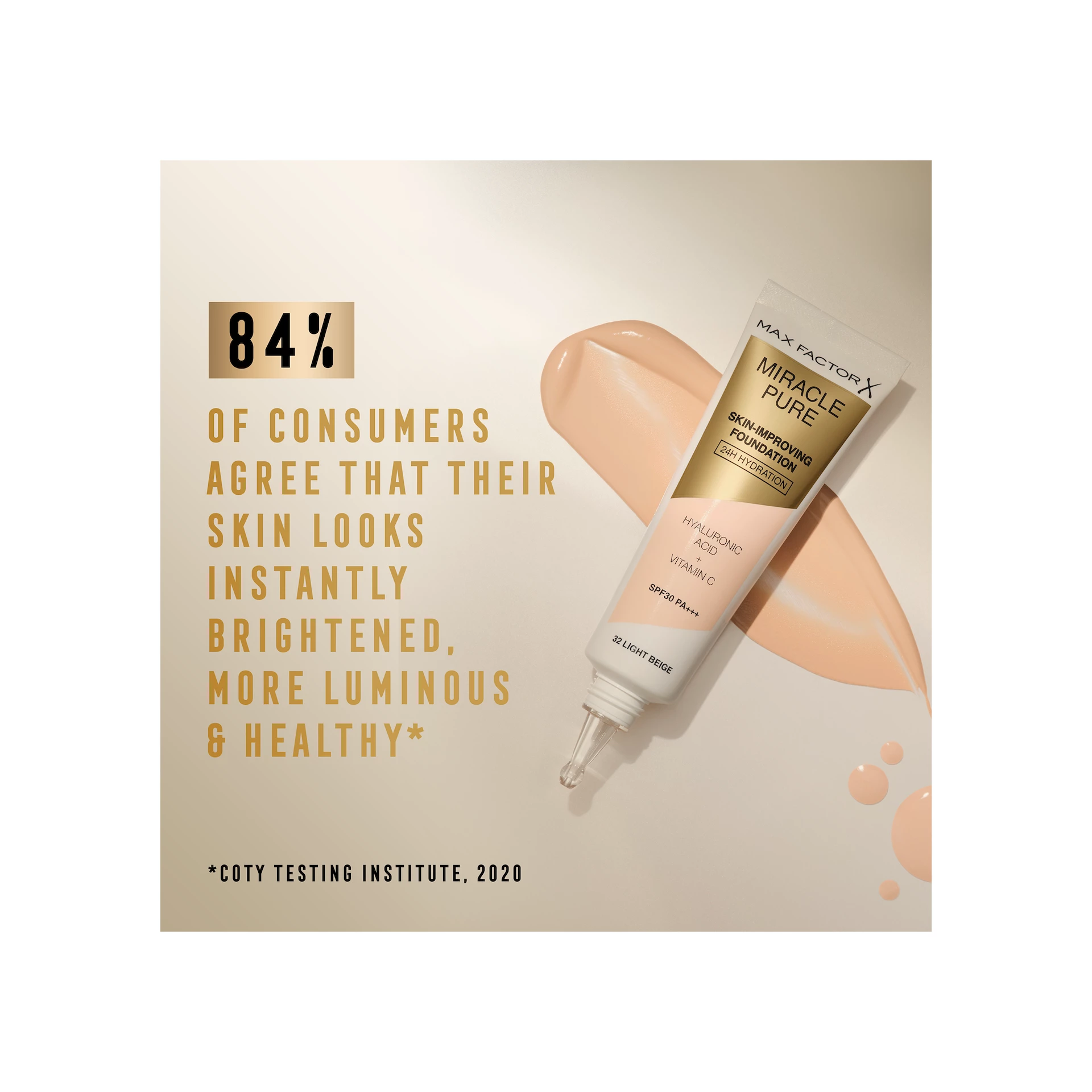 Miracle Pure tekući puder za poboljšanje kože 75 Golden - Max Factor