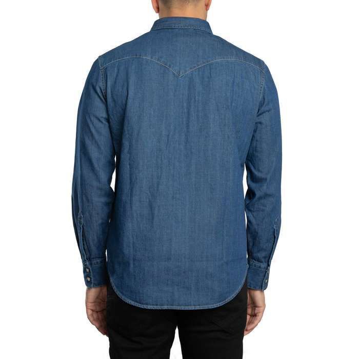 Camicia da uomo LEVI'S in cotone blu GR78809