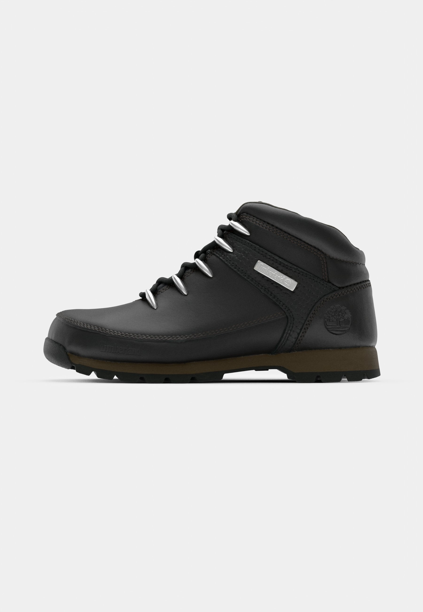 Timberland EURO SPRINT - Enkellaarsjes met vetersluiting - zwart/donkerbruin