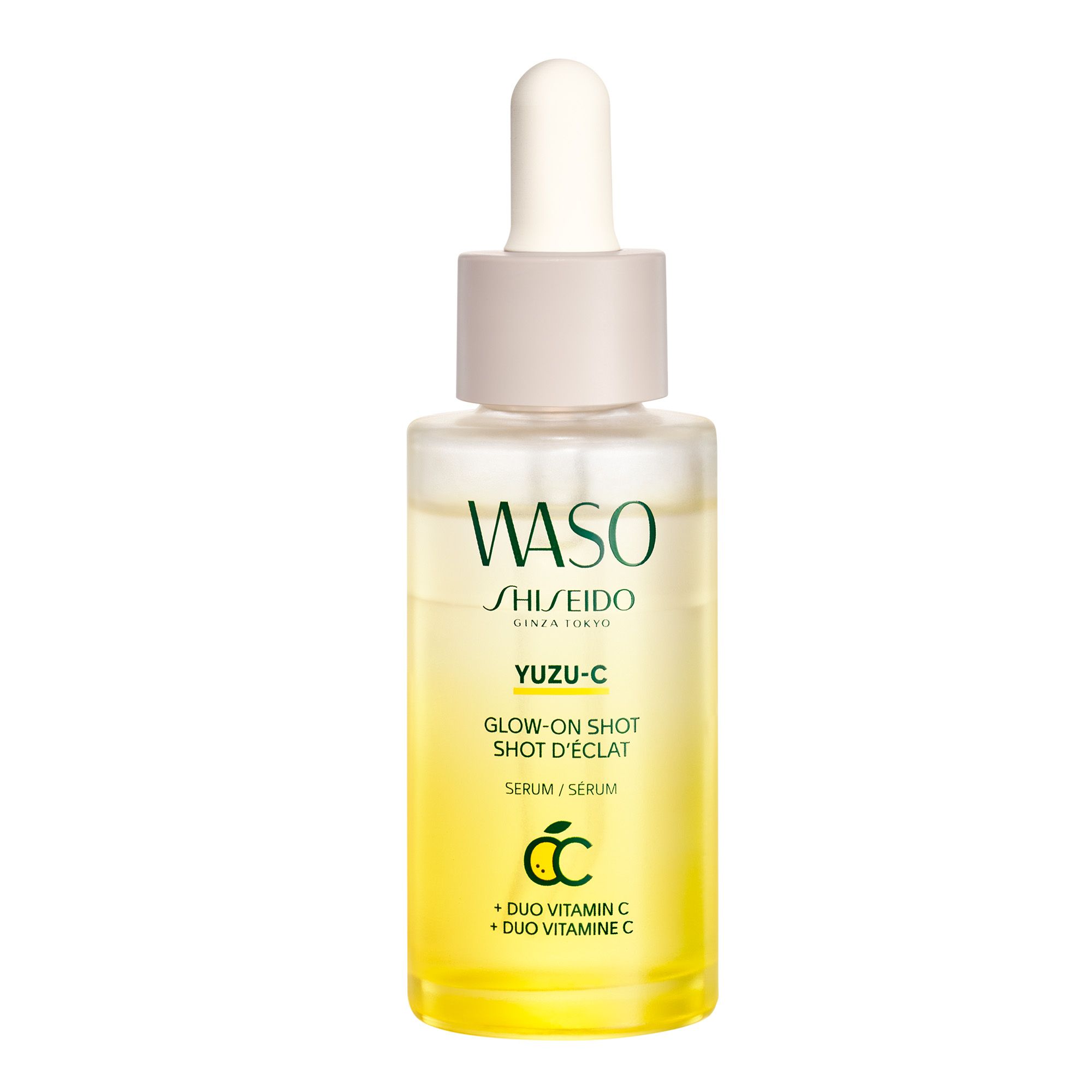Waso Yuzu-C Glow-On Shot izgaismojošais serums Grezna mitrināšana un barošana