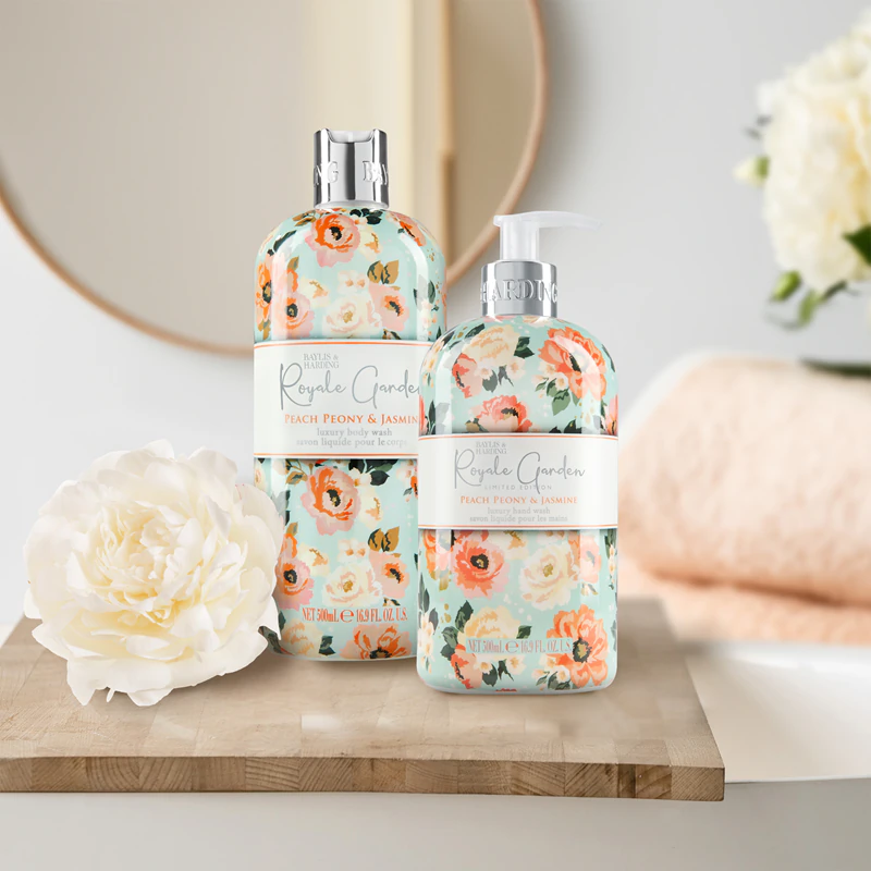 Baylis & Harding Royale Garden Vloeibare Handzeep met Perzik, Pioenroos en Jasmijn