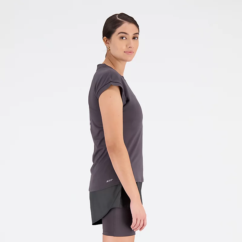 Impact Run AT N-Vent T-shirt met korte mouwen voor dames – BLACKTOP