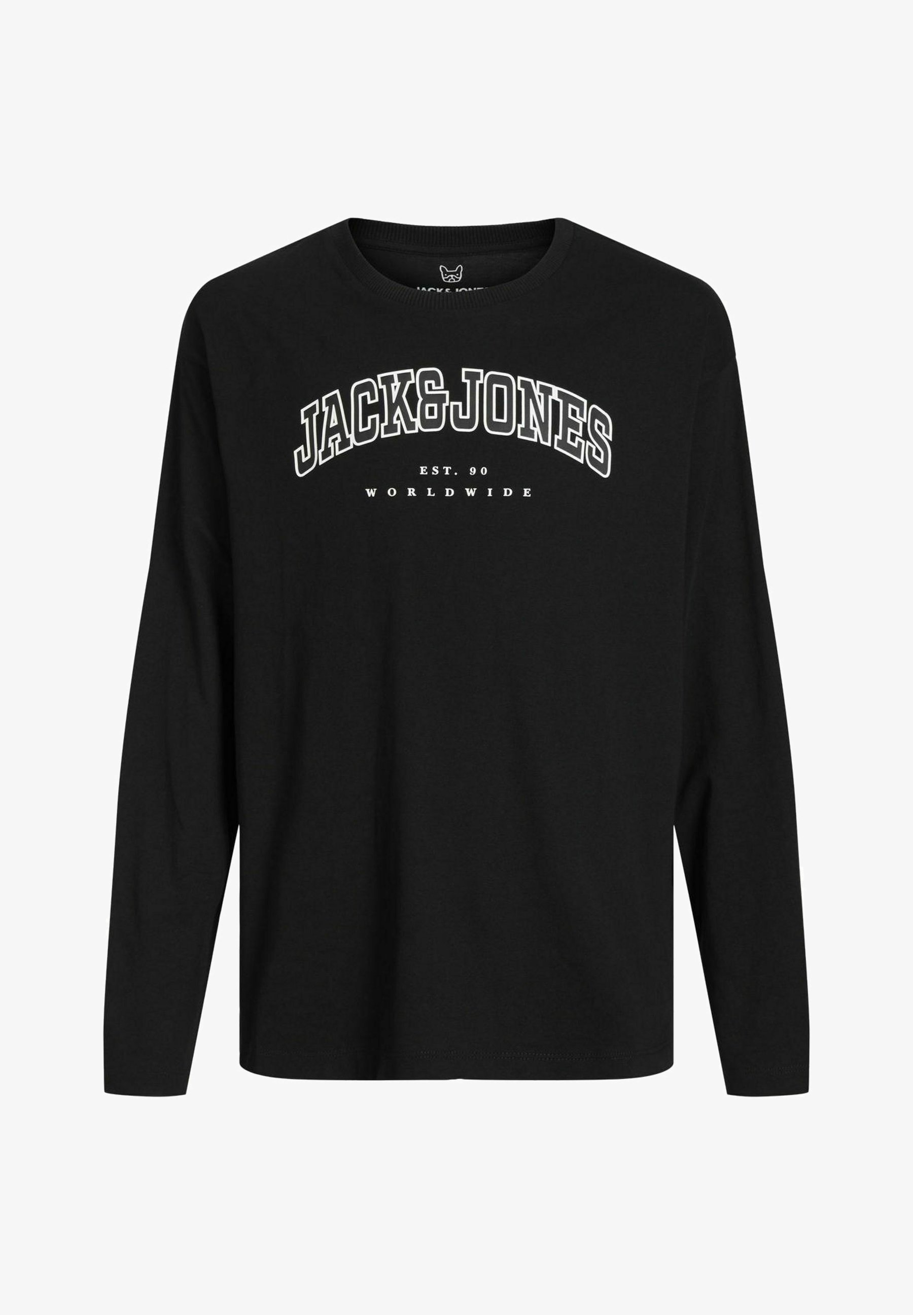 Jack & Jones Junior LOGO – Langarmshirt – schwarz