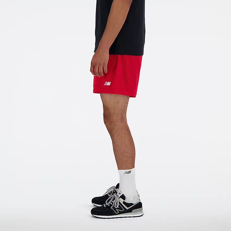 Męskie spodenki sportowe Essentials av siateczki 5 cali - TEAM RED