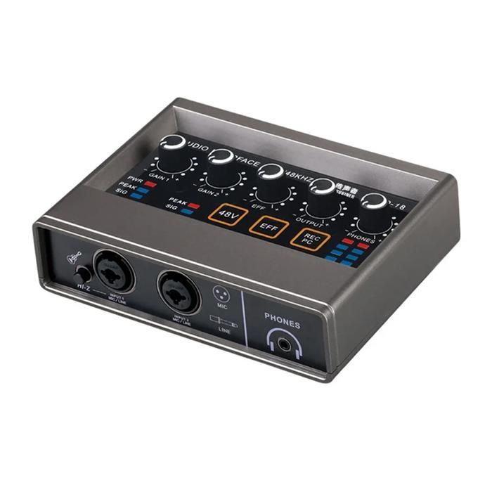Mezclador de audio - RNCYN - Q-16 - 48 kHz - Interfaz de monitorización - Grabación en directo - Tarjeta de sonido