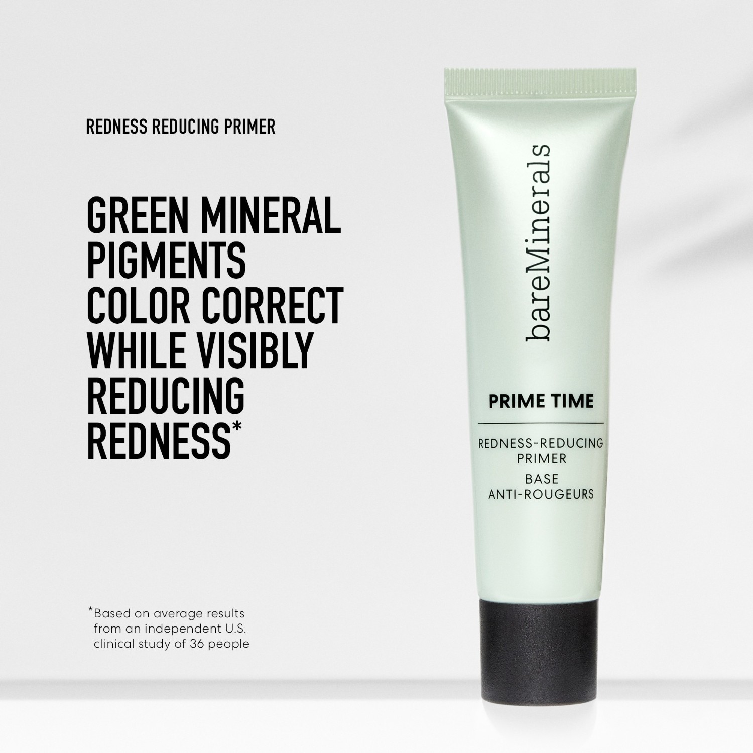 bareMinerals Prime Time gruntējums pret apsārtumu – 30 ml