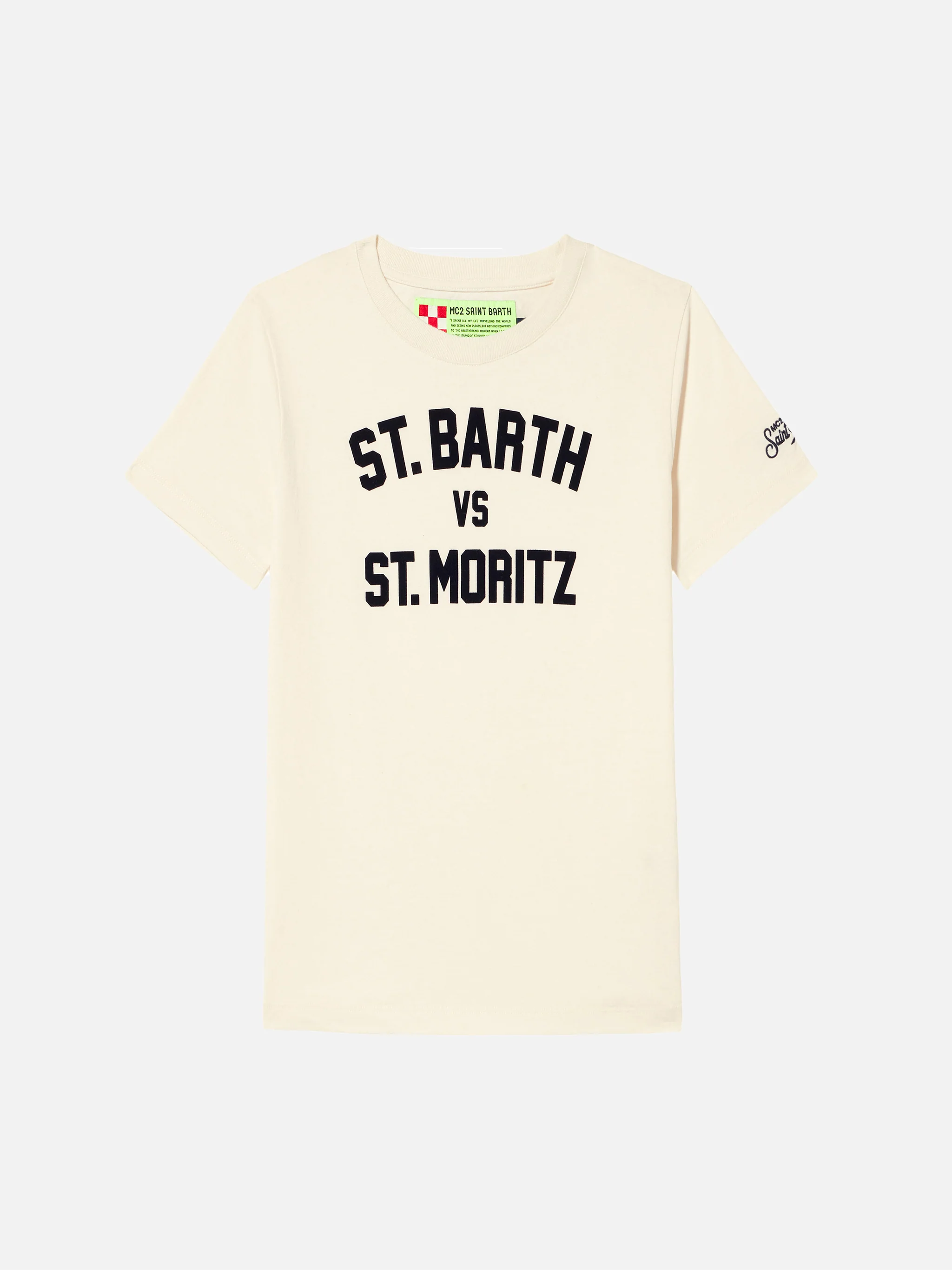Camiseta infantil con el partido St. Barth vs St. Moritz