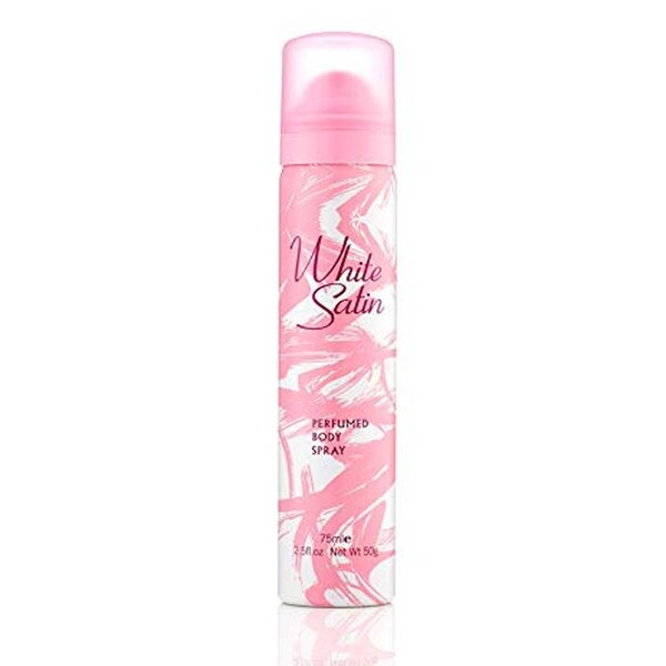 Desodorante corporal en spray White Satin de Taylor of London, 75 ml.