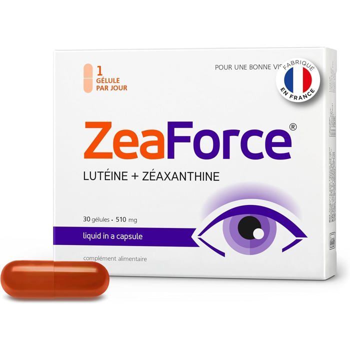 ZeaForce – Flüssige Formel für perfekt gesunde Augen für vollständige Absorption und schnelle Wirkung 1 Kapsel pro Tag - 90 Kapseln