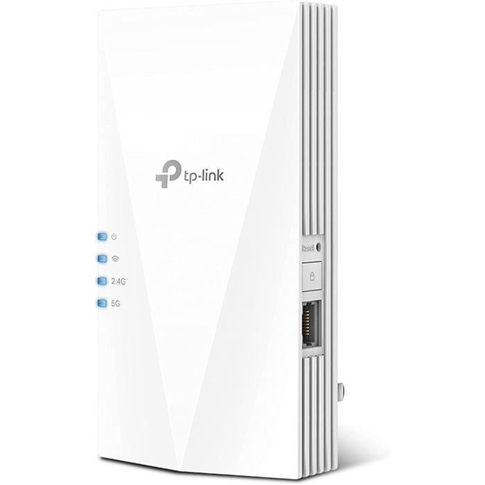 Répéteur WiFi 6 - TP-Link - RE700X - 3000 Mbps - Couverture 150 m² - 1 Port Ethernet Gigabit