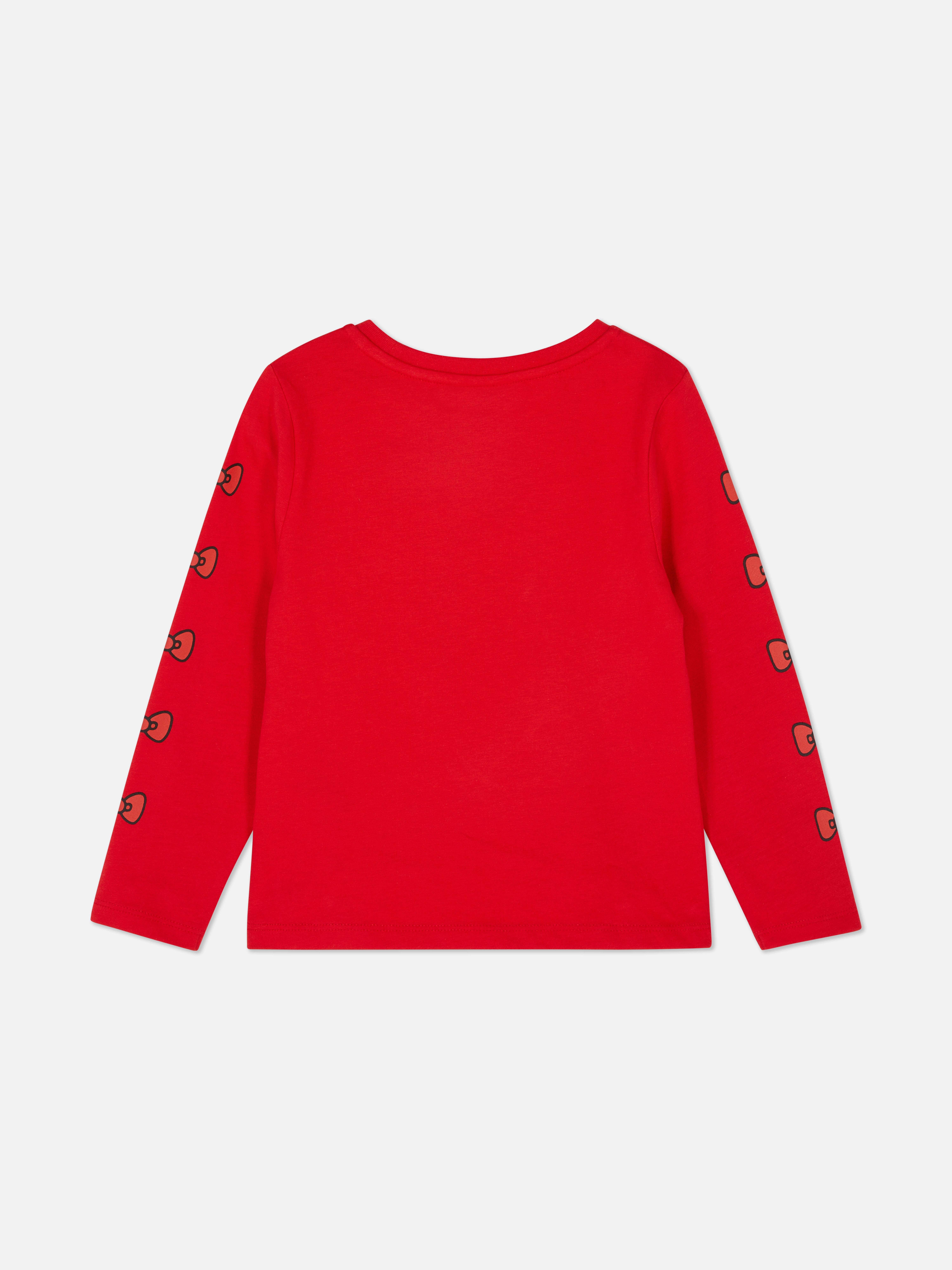 Hello Kitty Langarmshirt Dieses Langarmshirt mit Rundhalsausschnitt hat einen Hello Kitty-Aufdruck auf der Vorderseite.